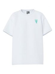 Pieces Koszulka "Alifi" w kolorze białym ze wzorem rozmiar: S. Białe koszulki damskie Pieces, s, bez wzorów, z bawełny, bez kołnierzyka, bez ramiączek. Za 56.53 zł.