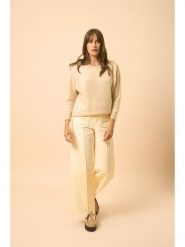 Just Cashmere Kaszmirowy sweter "Rebecca" w kolorze beżowym rozmiar: S. Brązowe swetry klasyczne damskie Just Cashmere, s, z kaszmiru, bez kołnierzyka. Za 391.99 zł.