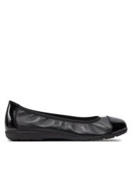 Caprice Baleriny 9-22152-42 Czarny. Czarne balerinki damskie Caprice, bez wzorów, ze skóry. Za 154.99 zł.
