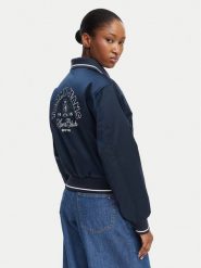 Tommy Jeans Kurtka bomber Tjw Coach DW0DW23153 Granatowy Regular Fit. Niebieskie kurtki damskie Tommy Jeans, m, bez wzorów, z jeansu, bez kaptura. Za 999.99 zł.
