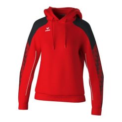 Bluza damska z kapturem Erima Evo Star. Czarne bluzy damskie Erima, na zimę, bez wzorów, z materiału, z kapturem. Za 249.00 zł.