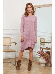 Joséfine Sukienka dzianinowa "Alfonse" w kolorze jasnoróżowym rozmiar: M. Różowe sukienki damskie Joséfine, bez wzorów, z dzianiny, bez ramiączek. Za 179.22 zł.