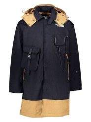 The North Face Kurtka funkcyjna 2w1 w kolorze granatowo-beżowym rozmiar: M. Brązowe kurtki sportowe damskie The North Face, m, bez wzorów, bez kaptura. Za 1,120.13 zł.