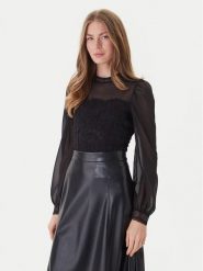 Morgan Body 251-TWIST Czarny Slim Fit. Czarne body i gorsety Morgan, bez wzorów, z wiskozy. Za 139.99 zł.