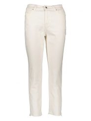 Vero Moda Dżinsy "Brenda" - Straight fit - w kolorze białym rozmiar: W25/L32. Białe jeansy damskie Vero Moda, z podwyższonym stanem. Za 43.88 zł.