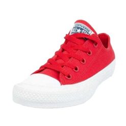 Trampki Unisex Dla Dorosłych CT II. Czerwone trampki damskie Converse, bez wzorów, z gumy, bez zapięcia. Za 227.99 zł.
