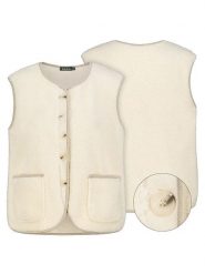 Sublevel Kamizelka pluszowa w kolorze kremowym rozmiar: M/L. Brązowe kamizelki damskie Sublevel, l, bez wzorów, bez kaptura. Za 161.73 zł.