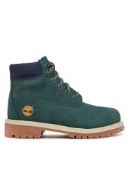 Timberland Trapery Premium 6-Inch Waterproof TB0A2CTGEO61 Zielony. Zielone buty zimowe chłopięce Timberland, z nubiku, bez zapięcia. Za 549.99 zł.