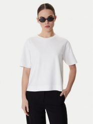 Weekend Max Mara T-Shirt Multid 2615941031 Biały Relaxed Fit. Białe t-shirty damskie Weekend Max Mara, xxl, bez wzorów, z bawełny, bez kołnierzyka. Za 379.99 zł.