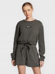 BLUZA DAMSKA ELLESSE SPORTOWA KRÓTKA WIĄZANA LUSSO CROP KOLOR SZARY. Szare bluzy damskie Ellesse, l, bez wzorów, z bawełny, bez kaptura. Za 115.99 zł.