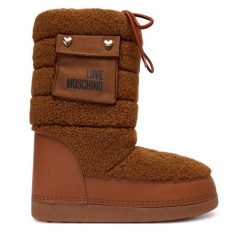 Śniegowce LOVE MOSCHINO. Brązowe śniegowce damskie Love Moschino. Za 669.99 zł.