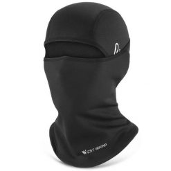 Czapka zimowa polarowa ciepła na głowę i twarz z otworem na okulary. Czarne czapki damskie WEST BIKING, na zimę, bez wzorów, z materiału. Za 71.60 zł.