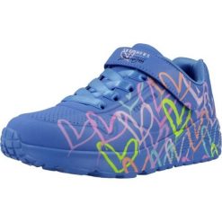 Buty SKECHERS UNO LITE LOVE LEVITATE Niebieski. Niebieskie obuwie trekkingowe damskie Skechers, z syntetyku, bez zapięcia. Za 304.99 zł.