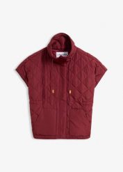 Kamizelka pikowana funkcyjna oversize, hydrofobowa. Czarne kamizelki damskie bonprix, bez wzorów, bez kaptura. Za 179.99 zł.