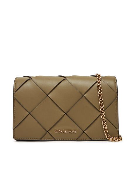 MICHAEL Michael Kors Torebka 32S5GJ6C8L Khaki. Brązowe torebki wieczorowe damskie MICHAEL Michael Kors, bez wzorów, ze skóry, bez dodatków. Za 599.99 zł.