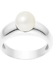 Pearl Addict Srebrny pierścionek z perłą rozmiar: 58. Szare pierścionki damskie Pearl Addict, z perłą, srebrne. Za 338.21 zł.