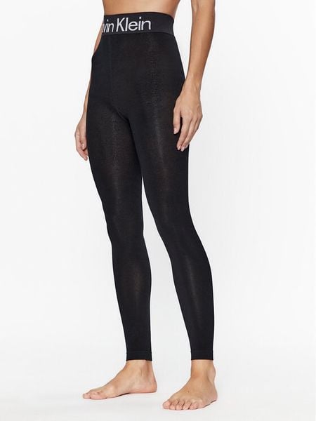 Calvin Klein Legginsy 701226027 Czarny Slim Fit. Czarne legginsy damskie Calvin Klein, s, bez wzorów, z bawełny. Za 79.99 zł.