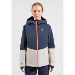 Kurtka narciarska damska Odlo insulated SKI BLUEBIRD S-THERMIC. Niebieskie kurtki sportowe damskie ODLO, na zimę, s, bez wzorów, bez kaptura. W wyprzedaży za 1,234.99 zł.