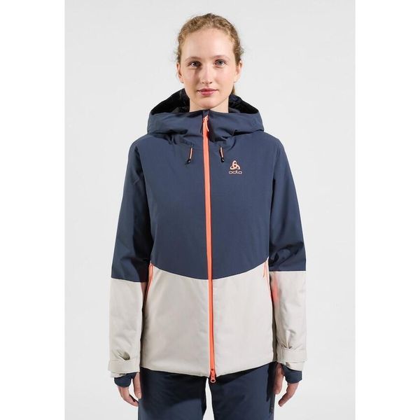 Kurtka narciarska damska Odlo insulated SKI BLUEBIRD S-THERMIC. Niebieskie kurtki sportowe damskie ODLO, na zimę, s, bez wzorów, bez kaptura. W wyprzedaży za 1,234.99 zł.