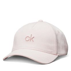 Czapka z daszkiem Calvin Klein. Czerwone czapki z daszkiem damskie Calvin Klein, bez wzorów. Za 129.99 zł.