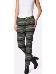 Heine Spodnie w kolorze khaki rozmiar: 40. Brązowe spodnie materiałowe damskie Heine, bez wzorów, z materiału. Za 82.44 zł.