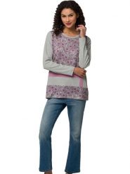 Heine Koszulka w kolorze szarym rozmiar: 40. Szare bluzki damskie Heine, bez wzorów, z bawełny, bez kołnierzyka, bez ramiączek. Za 78.28 zł.