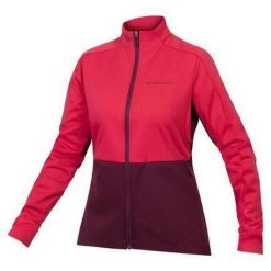 Damska bluza dresowa Endura Windchill II. Czerwone bluzy damskie ENDURA, bez wzorów, z dresówki, bez kaptura. Za 545.50 zł.
