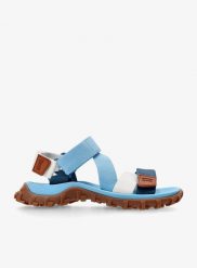 Sandały damskie Camper Drift Trail Sandal. Niebieskie sandały damskie Camper, bez wzorów, z poliesteru, z otwartym noskiem, bez obcasa, bez zapięcia. Za 763.30 zł.