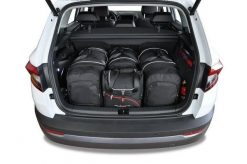 Torby Do Bagażnika Skoda Karoq 2017+ 4Szt Kjust. Czarne torby podróżne KJUST, bez wzorów, z kauczuku. Za 1,209.00 zł.