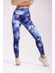 Onamaste Legginsy sportowe "Iris" w kolorze niebieskim rozmiar: L/XL. Niebieskie legginsy damskie Onamaste, l, bez wzorów, z materiału. Za 140.53 zł.