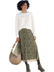 Heine Bluza w kolorze kremowym rozmiar: 46. Brązowe bluzy damskie Heine, bez wzorów, bez kaptura. Za 65.23 zł.