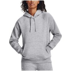Bluza damska Under Armour Rival Fleece Hoodie. Szare bluzy damskie Under Armour, l, bez wzorów, bez kaptura. Za 169.99 zł.