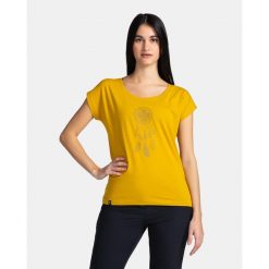 Damski bawełniany t-shirt Kilpi ROANE-W. Białe t-shirty damskie Kilpi, l, bez wzorów, z bawełny, bez kołnierzyka. Za 60.57 zł.