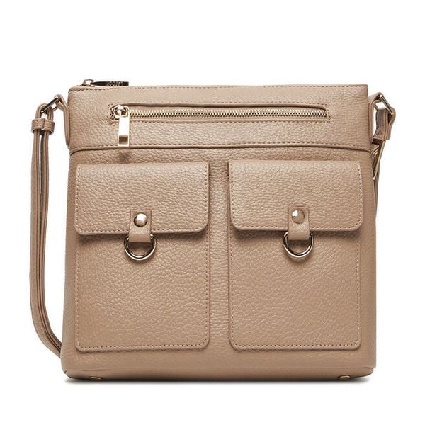 Torebka Lasocki. Brązowe listonoszki damskie Lasocki, bez wzorów, bez dodatków. Za 139.99 zł.