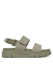 Timberland Sandały Greyfield Sandal TB0A61MGEO31 Zielony. Zielone sandały damskie Timberland, bez wzorów, ze skóry, bez obcasa, na płaskiej podeszwie, bez zapięcia. Za 259.99 zł.