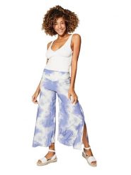 Ipanima Spodnie w kolorze biało-fioletowym rozmiar: 34/36. Białe spodnie materiałowe damskie Ipanima, bez wzorów, z materiału. Za 78.99 zł.