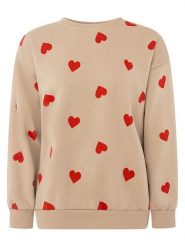 Zwillingsherz Bluza w kolorze beżowym rozmiar: XXL. Brązowe bluzy damskie Zwillingsherz, xxl, bez wzorów, bez kaptura. Za 139.95 zł.