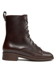 Balagan Trzewiki Tzava Brązowy. Brązowe botki damskie BALAGAN, ze skóry, bez obcasa, na płaskiej podeszwie, bez zapięcia. Za 799.99 zł.