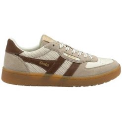 Damskie zamszowe buty sportowe Gola Hawk '83. Białe obuwie sportowe casual damskie Gola, z zamszu, bez zapięcia. Za 428.50 zł.