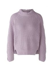 Oui Sweter w kolorze fioletowym rozmiar: 44. Różowe swetry klasyczne damskie Oui, z bawełny, bez kołnierzyka. Za 152.98 zł.