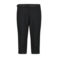 Spodnie damskie CMP Capri. Czarne spodnie sportowe damskie CMP, na lato, s, bez wzorów, z elastanu, trekkingowe. Za 189.99 zł.
