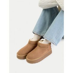 Botki Badura. Brązowe śniegowce damskie Badura. Za 229.99 zł.