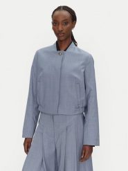 BOSS Kurtka bomber Jetosal 50545706 Niebieski Regular Fit. Niebieskie kurtki damskie Boss, bez wzorów, z wełny, bez kaptura. Za 1,139.00 zł.