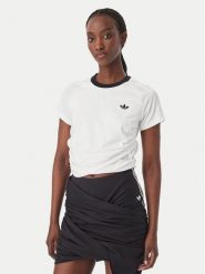 Adidas T-Shirt Adiluna Season 2 X Jennie Layered LD4968 Biały Regular Fit. Białe t-shirty damskie Adidas, m, bez wzorów, z bawełny, bez kołnierzyka. Za 239.99 zł.