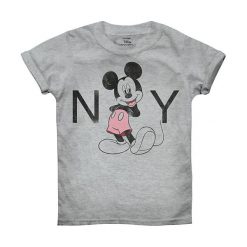 Koszulka w kolorze szarym. Szare t-shirty i koszulki chłopięce Disney & Paw Patrol, z nadrukiem, z okrągłym kołnierzem. W wyprzedaży za 32.95 zł.