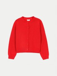 Coccodrillo Kardigan ZC4172201EJG Czerwony Regular Fit. Czerwone swetry dziewczęce COCCODRILLO, bez wzorów, z bawełny, bez kołnierzyka, bez ramiączek. Za 69.90 zł.