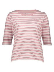 Pepe Jeans Koszulka w kolorze jasnoróżowo-białym rozmiar: XL. Białe bluzki damskie Pepe Jeans, xl, bez wzorów, z bawełny, bez kołnierzyka, bez ramiączek. Za 87.40 zł.