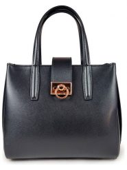 ORE10 Skórzana torebka "Senio" w kolorze czarnym - 28 x 22 x 13 cm rozmiar: onesize. Czarne torebki klasyczne damskie ORE10, z materiału, przez ramię, bez dodatków. Za 304.99 zł.