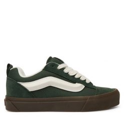 Tenisówki Vans. Zielone trampki damskie Vans, bez wzorów, bez zapięcia. Za 287.99 zł.