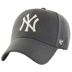 Czapka Z Daszkiem MVP New York Yankees. Szare czapki z daszkiem damskie 47 Brand, bez wzorów. Za 159.99 zł.